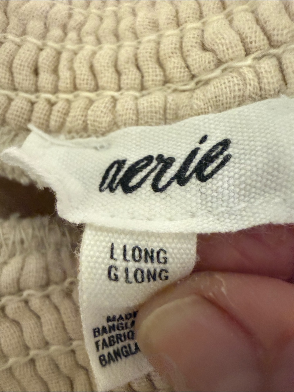 aerie Gauzy hit waisted Cream Wide-Leg Cargo Pants - Picture 8 of 15